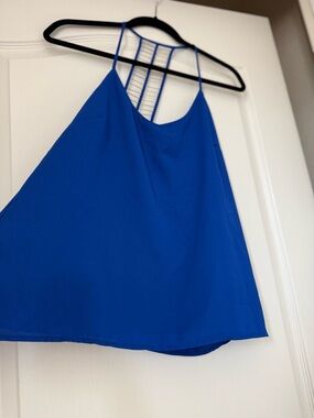 XOXO Royal Blue Strappy-Back Camisole
